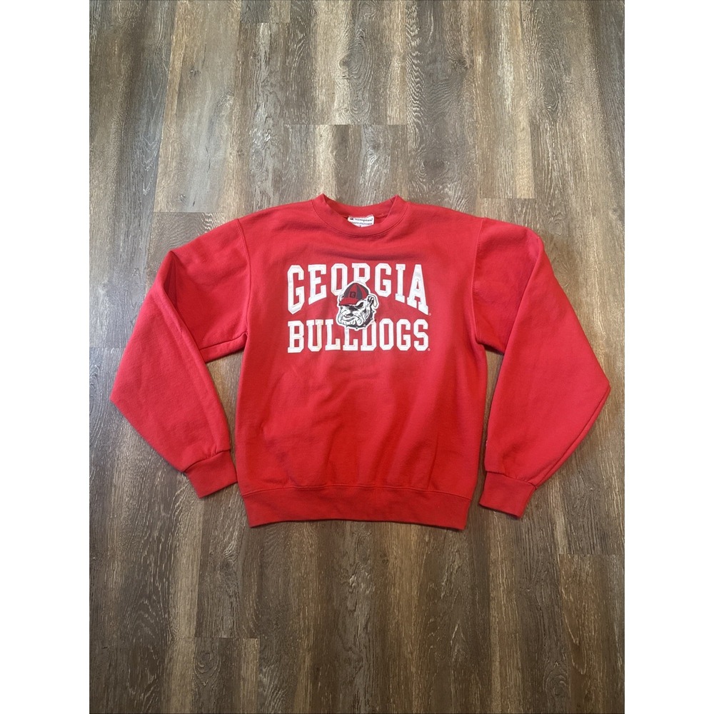 Georgia Bulldogs Crewneck Sweatshirt Size Small Champion Authentic Athletic Wear